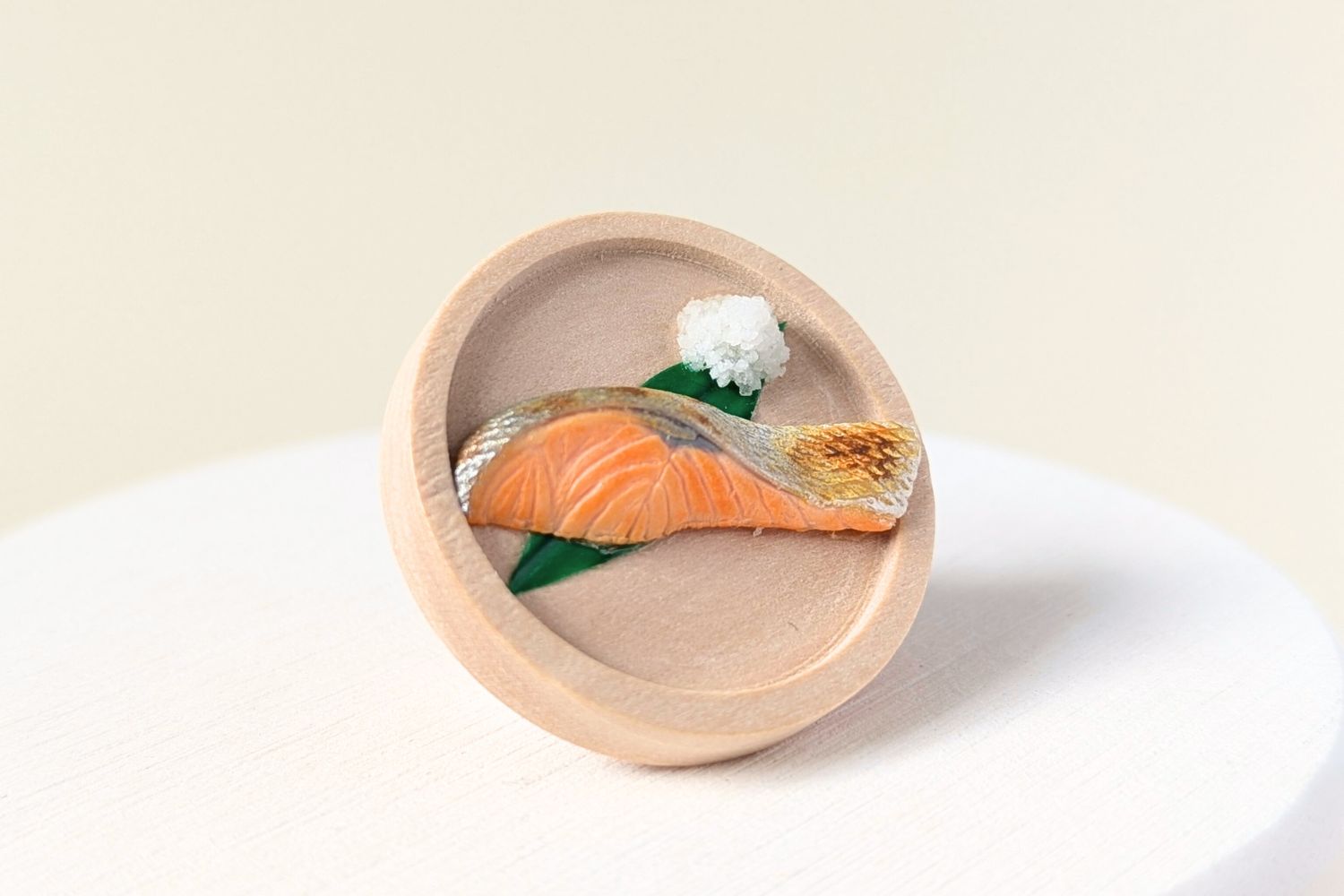 【リールキーホルダー】鮭の塩焼き